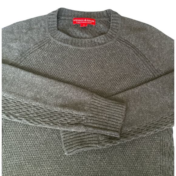 Krimson Klover Merino Wool Blend Sweater Dress Gray Medium - Picture 6 of 11